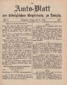 Amts-Blatt der Königlichen Regierung zu Danzig, 26. März 1892, Nr. 13