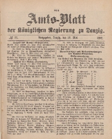 Amts-Blatt der Königlichen Regierung zu Danzig, 28. Mai 1892, Nr. 22