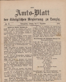 Amts-Blatt der Königlichen Regierung zu Danzig, 3. Dezember 1892, Nr. 49