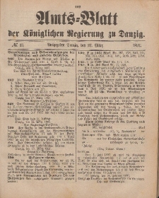 Amts-Blatt der Königlichen Regierung zu Danzig, 27. März 1897, Nr. 13