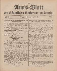 Amts-Blatt der Königlichen Regierung zu Danzig, 12. Juni 1897, Nr. 24