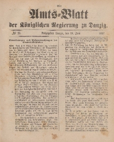 Amts-Blatt der Königlichen Regierung zu Danzig, 19. Juni 1897, Nr. 25