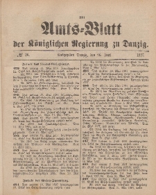 Amts-Blatt der Königlichen Regierung zu Danzig, 26. Juni 1897, Nr. 26