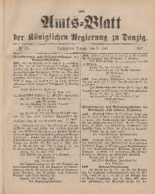 Amts-Blatt der Königlichen Regierung zu Danzig, 3. Juli 1897, Nr. 27