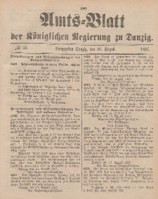Amts-Blatt der Königlichen Regierung zu Danzig, 28. August 1897, Nr. 35