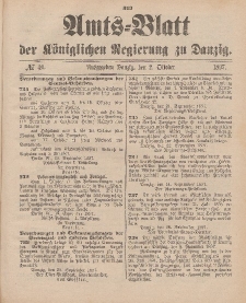 Amts-Blatt der Königlichen Regierung zu Danzig, 2. Oktober 1897, Nr. 40