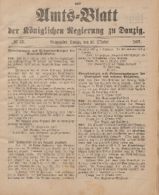 Amts-Blatt der Königlichen Regierung zu Danzig, 16. Oktober 1897, Nr. 42