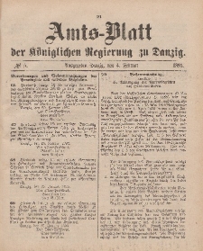 Amts-Blatt der Königlichen Regierung zu Danzig, 4. Februar 1893, Nr. 5