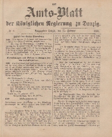 Amts-Blatt der Königlichen Regierung zu Danzig, 25. Februar 1893, Nr. 8
