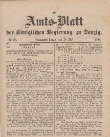Amts-Blatt der Königlichen Regierung zu Danzig, 20. Mai 1893, Nr. 20