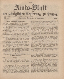 Amts-Blatt der Königlichen Regierung zu Danzig, 2. September 1893, Nr. 35