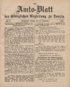 Amts-Blatt der Königlichen Regierung zu Danzig, 23. September 1893, Nr. 38
