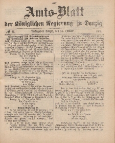 Amts-Blatt der Königlichen Regierung zu Danzig, 14. Oktober 1893, Nr. 41