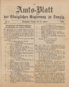 Amts-Blatt der Königlichen Regierung zu Danzig, 13. Januar 1894, Nr. 2