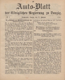 Amts-Blatt der Königlichen Regierung zu Danzig, 17. Februar 1894, Nr. 7