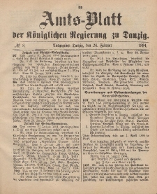 Amts-Blatt der Königlichen Regierung zu Danzig, 24. Februar 1894, Nr. 8