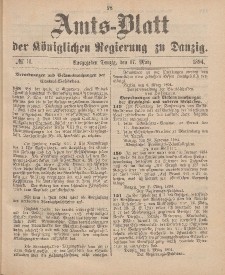 Amts-Blatt der Königlichen Regierung zu Danzig, 17. März 1894, Nr. 11