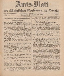 Amts-Blatt der Königlichen Regierung zu Danzig, 12. Mai 1894, Nr. 19