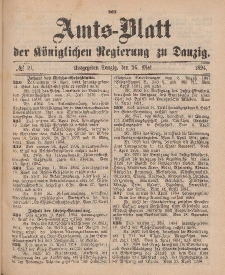 Amts-Blatt der Königlichen Regierung zu Danzig, 26. Mai 1894, Nr. 21