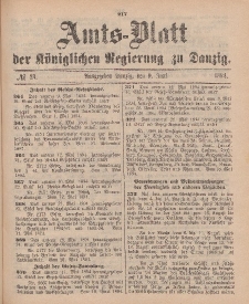 Amts-Blatt der Königlichen Regierung zu Danzig, 9. Juni 1894, Nr. 23