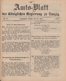 Amts-Blatt der Königlichen Regierung zu Danzig, 30. Juni 1894, Nr. 26