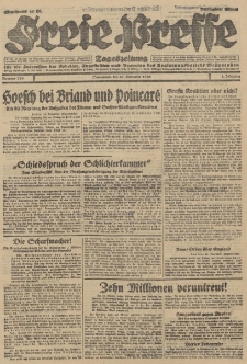 Freie Presse, Nr. 276 Sonnabend 24. November 1928 4. Jahrgang