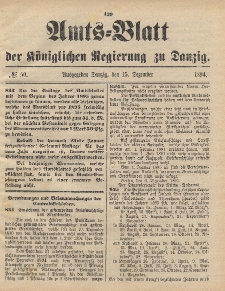 Amts-Blatt der Königlichen Regierung zu Danzig, 15. Dezember 1894, Nr. 50