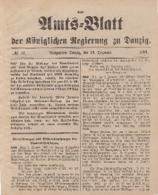 Amts-Blatt der Königlichen Regierung zu Danzig, 29. Dezember 1894, Nr. 52