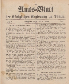 Amts-Blatt der Königlichen Regierung zu Danzig, 11. Januar 1896, Nr. 2