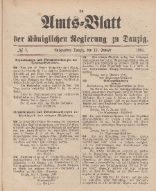 Amts-Blatt der Königlichen Regierung zu Danzig, 18. Januar 1896, Nr. 3