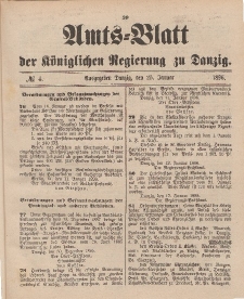 Amts-Blatt der Königlichen Regierung zu Danzig, 25. Januar 1896, Nr. 4