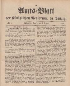 Amts-Blatt der Königlichen Regierung zu Danzig, 8. Februar 1896, Nr. 6