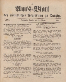 Amts-Blatt der Königlichen Regierung zu Danzig, 22. Februar 1896, Nr. 8