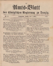 Amts-Blatt der Königlichen Regierung zu Danzig, 7. März 1896, Nr. 10