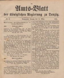 Amts-Blatt der Königlichen Regierung zu Danzig, 14. März 1896, Nr. 11