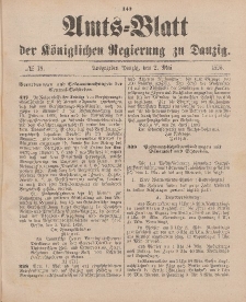Amts-Blatt der Königlichen Regierung zu Danzig, 2. Mai 1896, Nr. 18