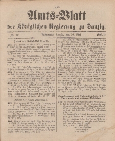 Amts-Blatt der Königlichen Regierung zu Danzig, 30. Mai 1896, Nr. 22
