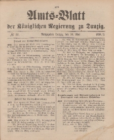 Amts-Blatt der Königlichen Regierung zu Danzig, 30. Mai 1896, Nr. 22