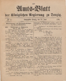 Amts-Blatt der Königlichen Regierung zu Danzig, 20. Juni 1896, Nr. 25