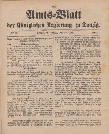 Amts-Blatt der Königlichen Regierung zu Danzig, 25. Juli 1896, Nr. 30