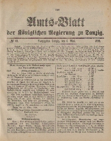 Amts-Blatt der Königlichen Regierung zu Danzig, 6. Mai 1899, Nr. 18