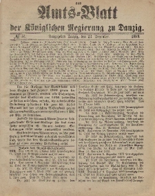 Amts-Blatt der Königlichen Regierung zu Danzig, 23. Dezember 1899, Nr. 51