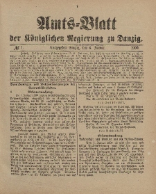 Amts-Blatt der Königlichen Regierung zu Danzig, 6. Januar 1900, Nr. 1