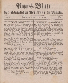 Amts-Blatt der Königlichen Regierung zu Danzig, 8. Januar 1898, Nr. 2