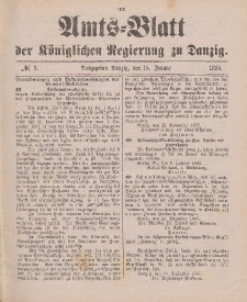 Amts-Blatt der Königlichen Regierung zu Danzig, 15. Januar 1898, Nr. 3