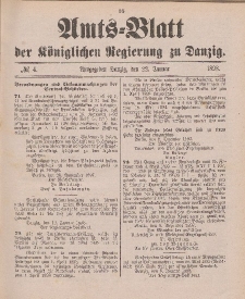 Amts-Blatt der Königlichen Regierung zu Danzig, 22. Januar 1898, Nr. 4