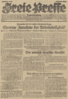 Freie Presse, Nr. 292 Donnerstag 13. Dezember 1928 4. Jahrgang