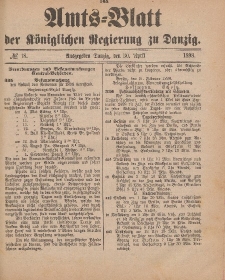 Amts-Blatt der Königlichen Regierung zu Danzig, 30. April 1898, Nr. 18