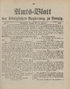 Amts-Blatt der Königlichen Regierung zu Danzig, 10. Februar 1900, Nr. 6