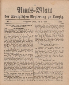 Amts-Blatt der Königlichen Regierung zu Danzig, 18. Juni 1898, Nr. 25